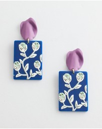 Mossée - Aleta Floral Resin Earrings