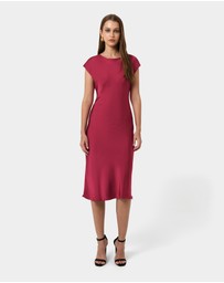 Forcast - Dulce Satin Midi Dress