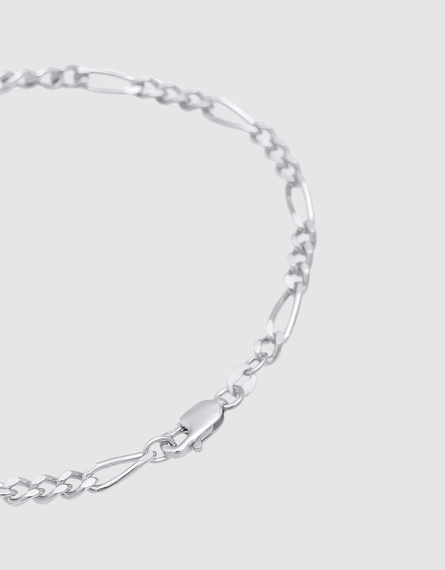 Kuzzoi - ICONIC EXCLUSIVE - Classic Figaro Chain Bracelet in 925 Sterling Silver