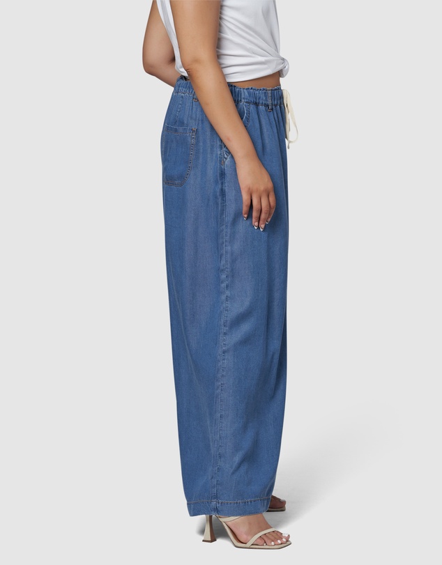 Indigo Tonic - Blake Chambray Wide Leg Pants