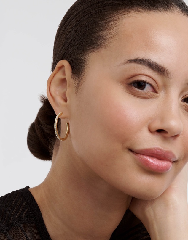 Ted Baker - CLANCI: Medium Crystal Hoop Earrings