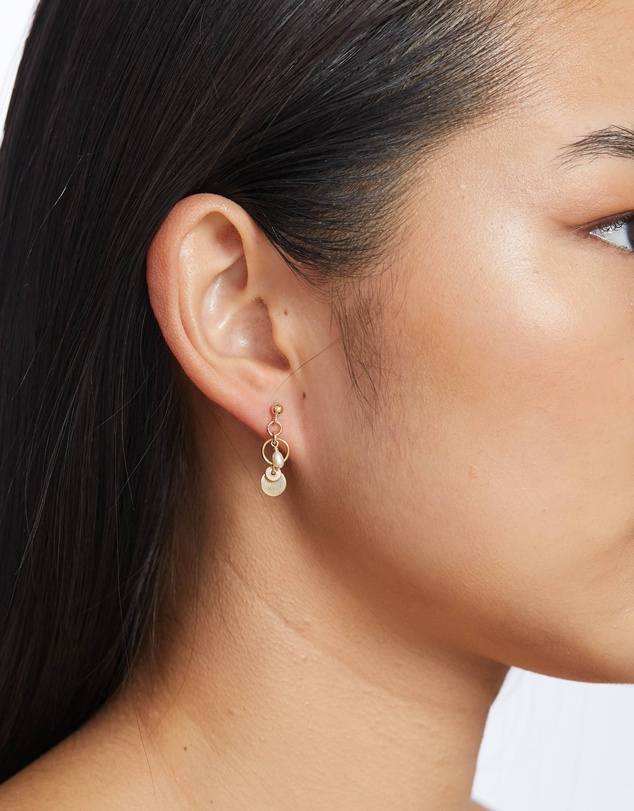 Alana Maria - Tilly Freshwater Pearl Earrings - Gold