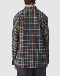Bassike - Drop Shoulder Check Shirt