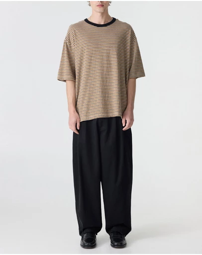 Bassike - Retro Stripe Boxy T-Shirt