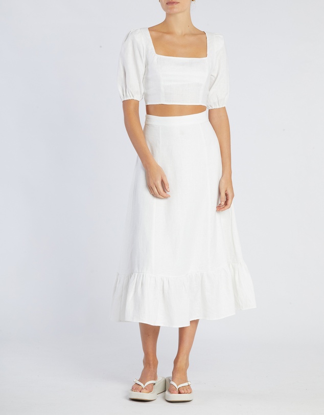 Amelius - Violetta Linen Crop Top