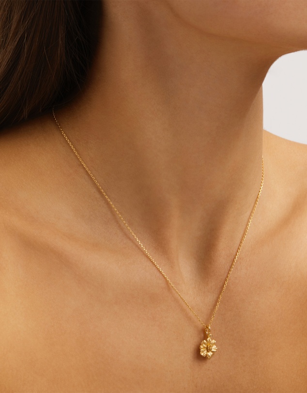 By Charlotte - Cosmos October Birth Flower Necklace