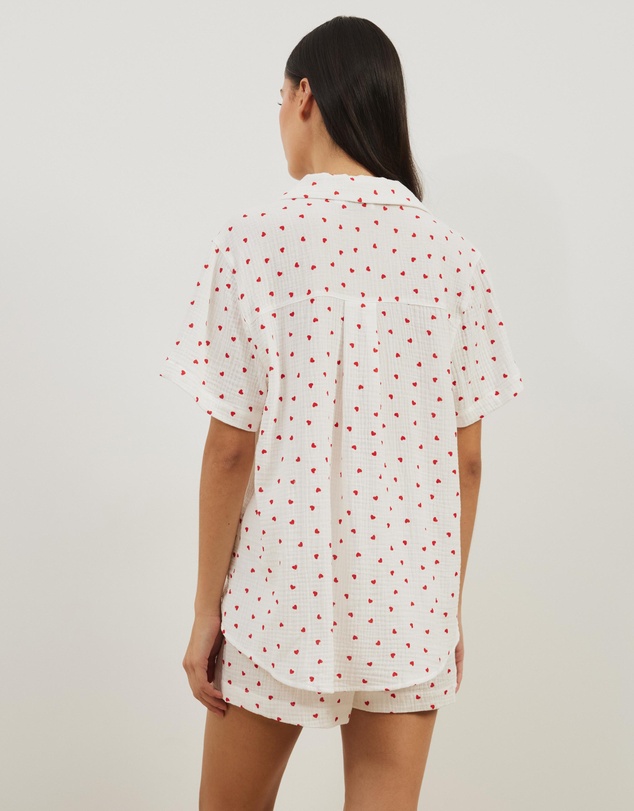 Atmos&Here - Cotton Hearts Short PJ Set