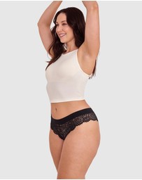 Bras N Things - Audrey Brazilian Knicker - Black