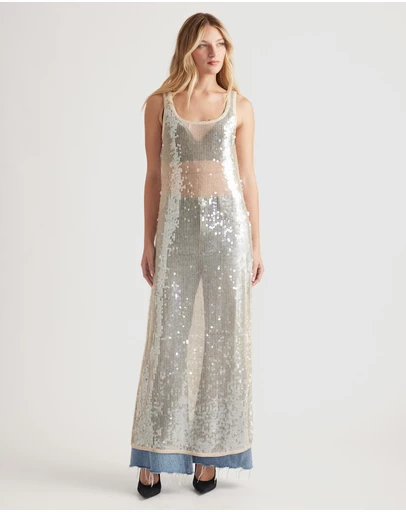 Decjuba - Frankie Sequin Maxi Dress