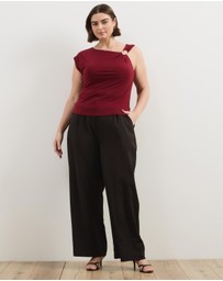 Atmos&Here Curvy - Thea Asymmetric Mesh Top