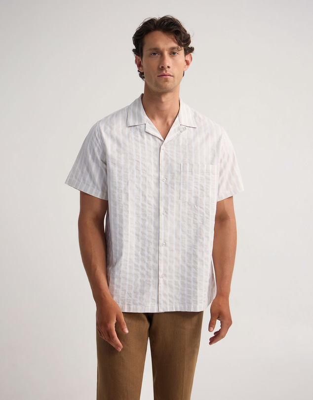 Oxford - Griffin Striped Short Sleeve Shirt