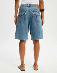 Cotton On - Baggy Denim Shorts