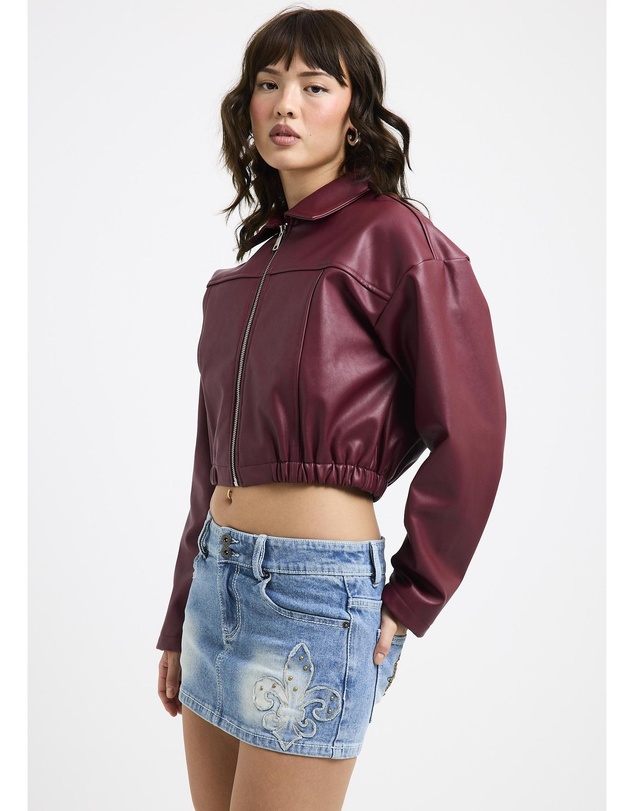 Neon Hart - Katana Crop Biker Jacket