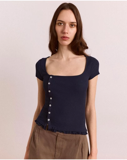 Damson Madder - Posie Short Sleeve Top