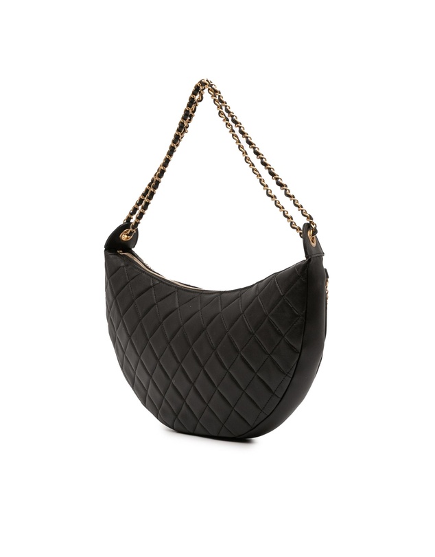 Pre-Loved by Azura Reborn - Pre-Loved Quilted Lambskin All About Chains Hobo
