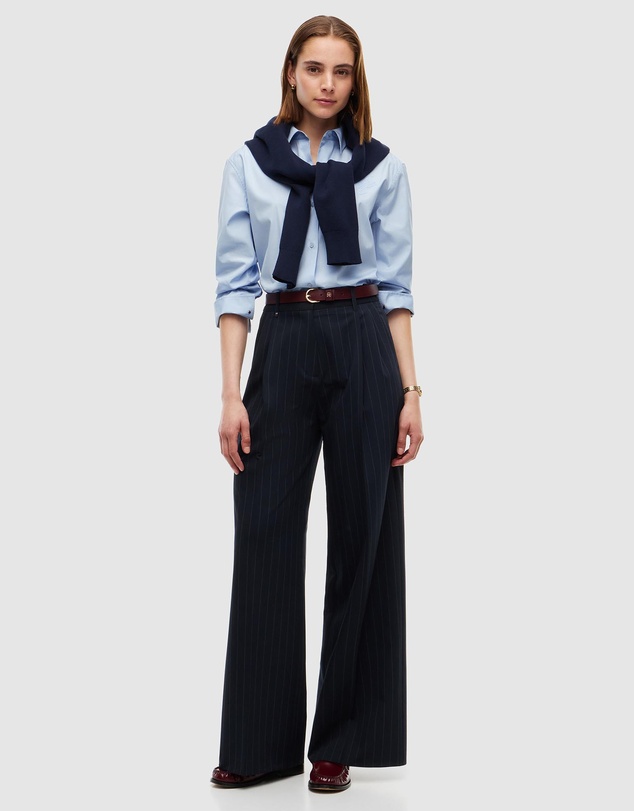 Tommy Hilfiger - Pleated Twill Wide Leg Trousers