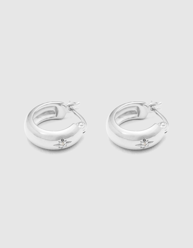Kirstin Ash - Guiding Star Etched Hoops