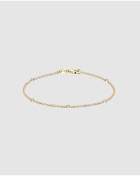 Elli Jewelry - Bracelet Basic Filigree Combinable with Crystals in 925 Sterling Silver Gold Plated