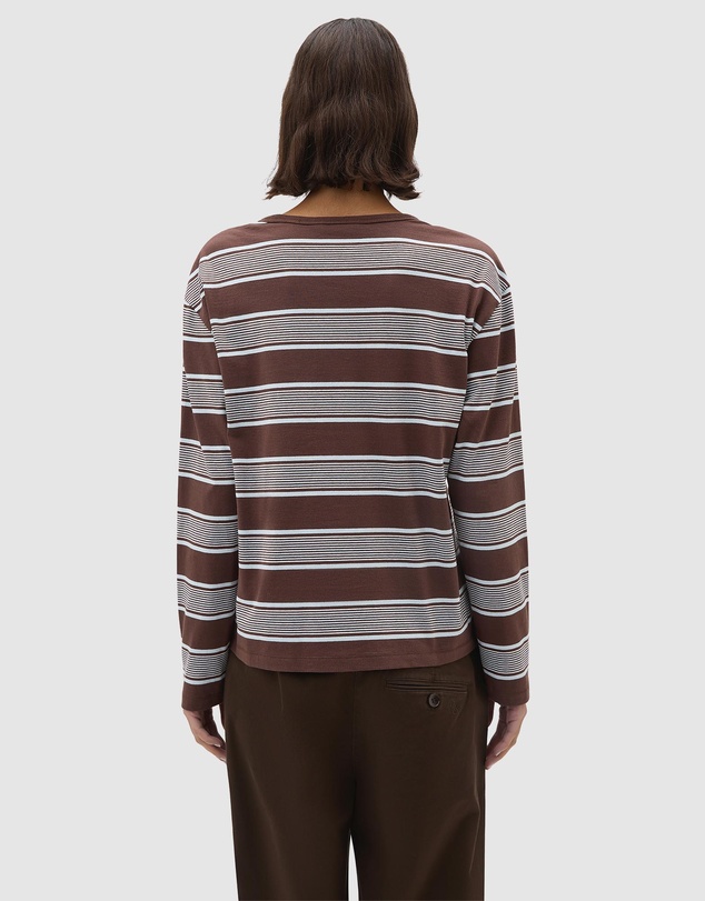 Oroton - Long Sleeve Stripe Tee