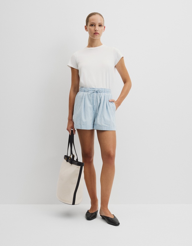 Country Road - Cuff Chambray Short