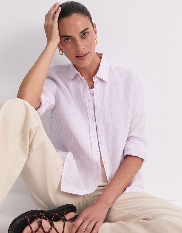 Sportscraft - Dahlia Stripe Linen Shirt
