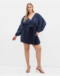 City Chic - Chloe Pleat Mini Dress