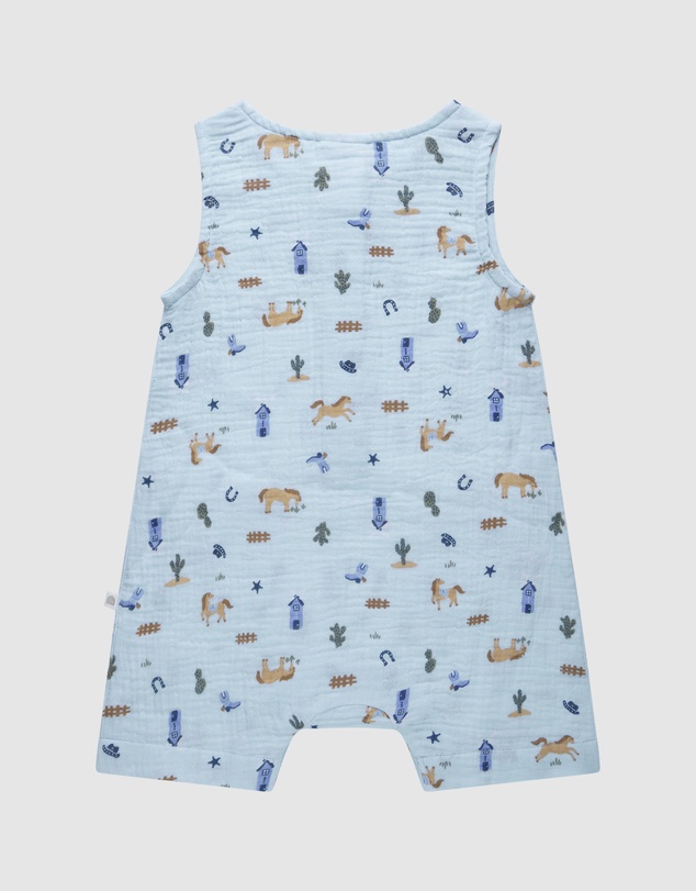Kynd Baby - Woven Shortall in Country Blue