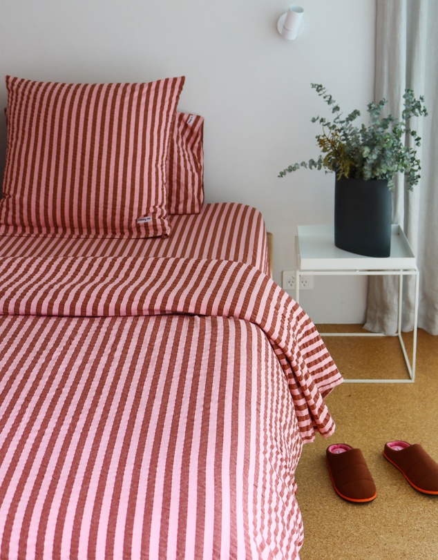 Mosey Me - Sundae Seersucker Quilt Cover