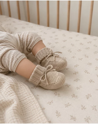 SILK MAGNOLIA - 100% Cashmere Baby Booties