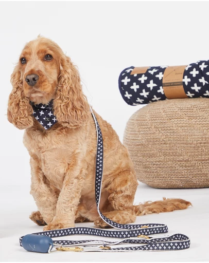 Mog & Bone - Multi-Function Hemp Dog Lead - Navy Cross
