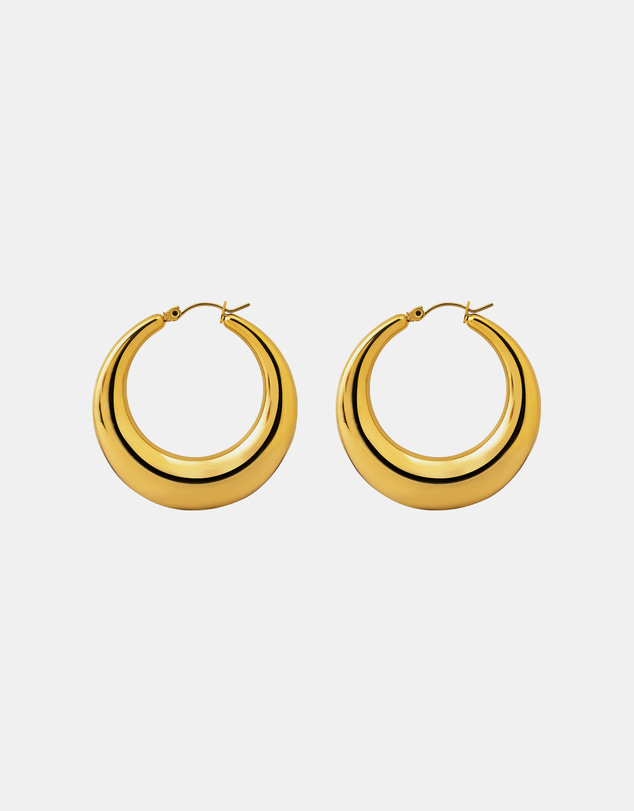 Zoe Olivia - Waterproof Dome Hoop Earrings