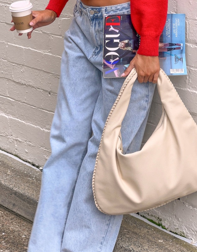 Beginning Boutique - She's Yours Light Wash Denim Wide Leg Boyfriend Jeans