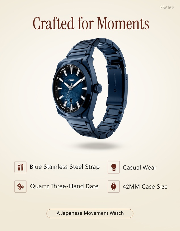 Fossil - Everett Blue Analogue Watch