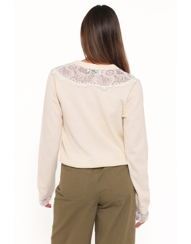 Petal & Pup - Mamie Lace Cardigan - Butter Yellow
