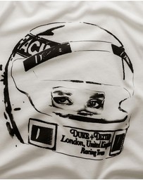 Duke + Dexter - DR Sketch Helmet Vintage White T-shirt