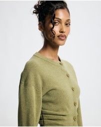Lover - Dido Sculpted Wool Cardigan