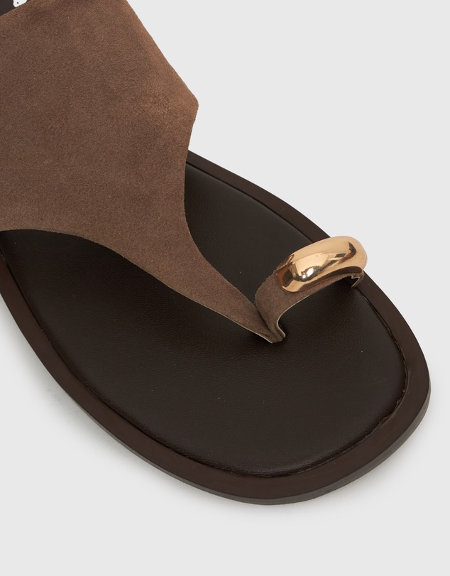 Betts - Dolphin Leather Thong Sandals