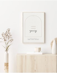 Olive et Oriel - Aquarius Zodiac Art Print A3