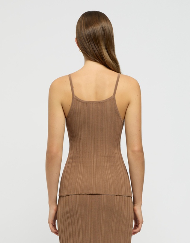 FRIEND of AUDREY - Reflection Ribbed Knit Singlet