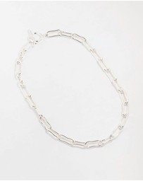 Lovisa - Silver Plated Mixed Link Necklace