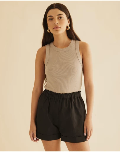 Atmos&Here - Kelsie Linen Blend Shorts