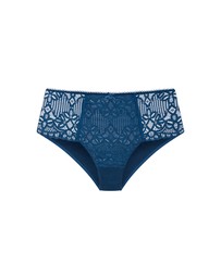 City Chic - Plus size Cassia Hi Brief - poseidon