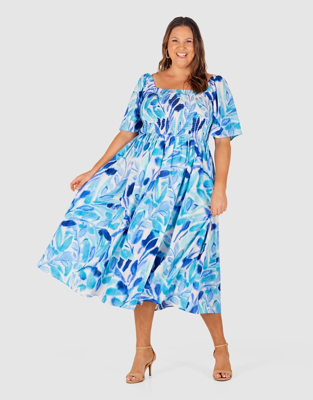 Love Your Wardrobe - Kaia Shirred Bodice Dress