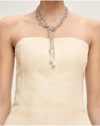 M.N.G - Alberta Linen Dress With Puffed Hem