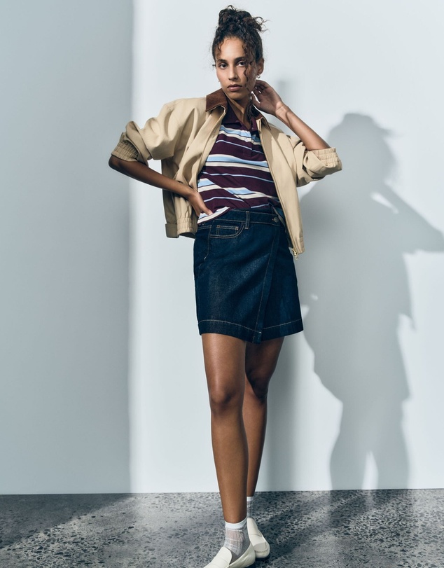Sportscraft - Simmi Denim Wrap Skirt