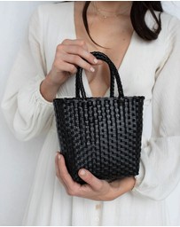 Mimmi Terra - Woven Micro Tote Nera