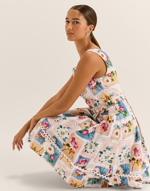 Review - Postcards Pleated Dress