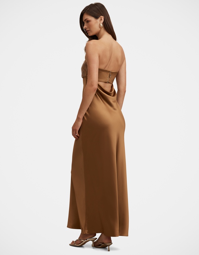 Forever New - Amina Embellished Satin Maxi Dress
