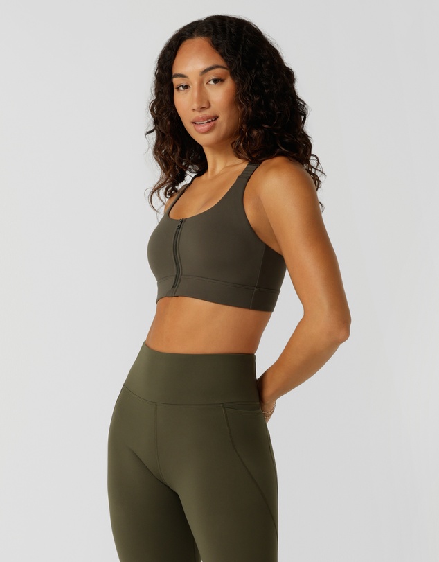 Lorna Jane - Easy Zip On Max Support Sports Bra
