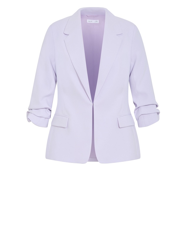 City Chic - Plus size Abbie Blazer - lilac